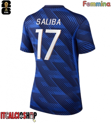 Francia William Saliba #17 Prima Maglia Femmina Mondiali 2026 Manica Corta